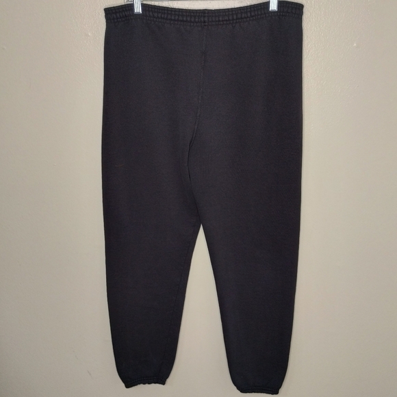 VINTAGE 90s Soffe Adult Medium Sweatpants Joggers Baggy Black Made In USA *READ* - Picture 4 of 8
